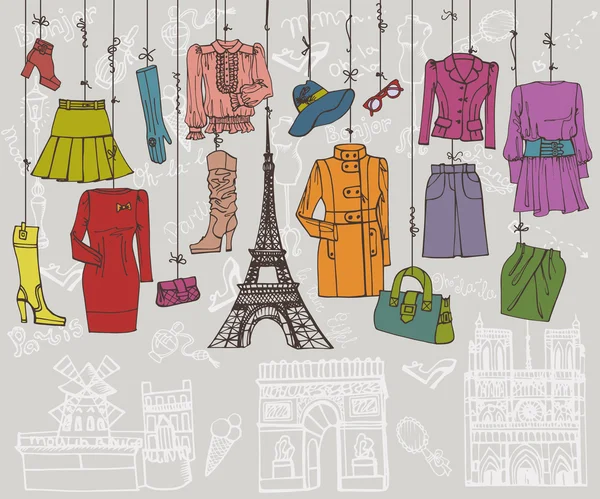 Haine de moda in stil Paris — Fotografie, imagine de stoc
