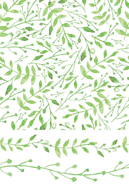 Handsketched green seamless pattern — Stock Photo, Image