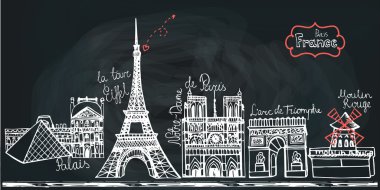 Paris Simgesel Yapı Panoraması kümesi.