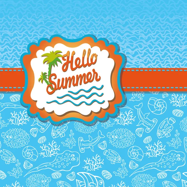 Summer design template. — Stock Photo, Image