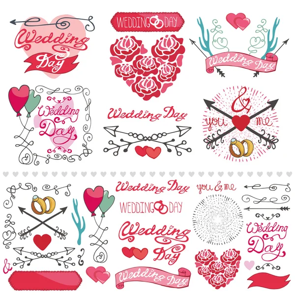 Wedding decor elements set. — Stock Photo, Image