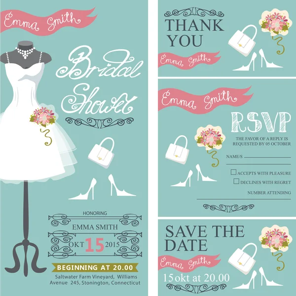 Bridal shower invitation. — Stock Photo, Image
