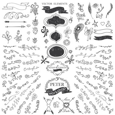 Doodles flowers,swirl border