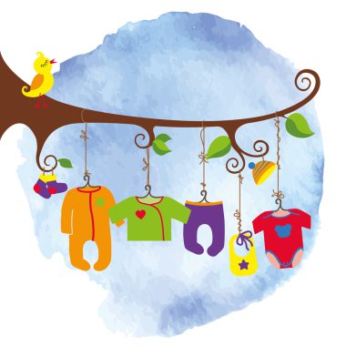 Colorful newborn baby clothes