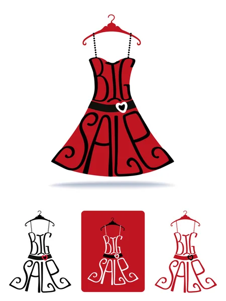 Big Sale lettering on Dress — Stock Photo, Image