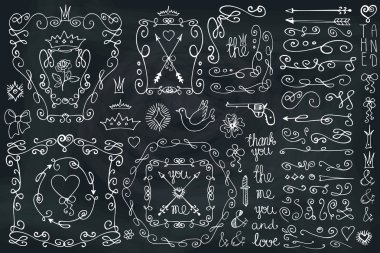 Doodles swirling border
