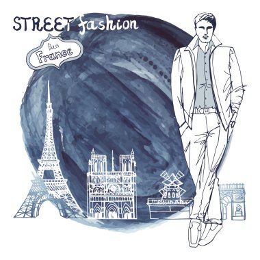 Paris sokak moda.