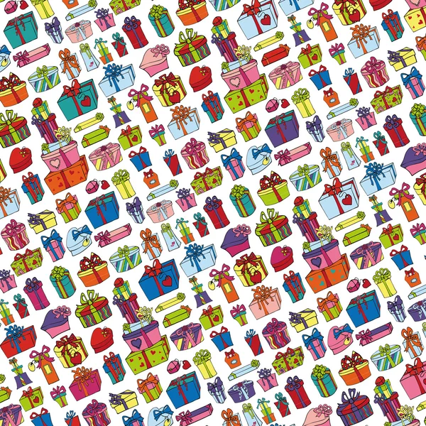 Gift boxes,presents pattern — Stock Photo, Image