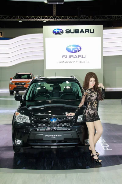 NONTHABURI - NOVEMBER 28: Subaru display at The 30th Thailand In — Stock Photo, Image