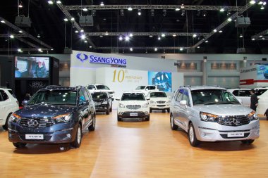 Nonthaburi - 28 Kasım: Ssangyong 30t aşamada ekranda