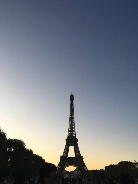 Eiffeltoren Parijs Frankrijk Reisachtergrond — Stockfoto