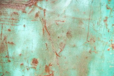 Paslı metal levha, arka plan için eski grunge metal dokusu soyut arkaplan için endüstriyel doku. Demir yüzey paslanması. 