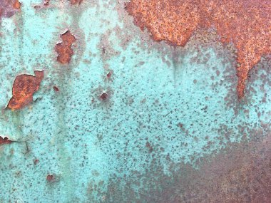 Demir yüzey paslanması. Paslı metal levha, arka plan için eski grunge metal dokusu, soyut arkaplan için endüstriyel doku