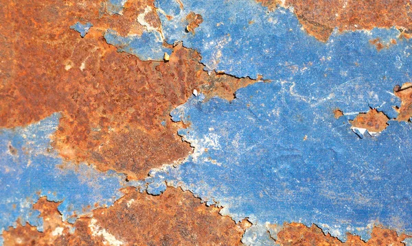 Ijzeren Oppervlak Roest Roestige Metalen Plaat Oude Grunge Metalen Textuur — Stockfoto