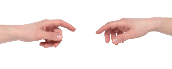 Erkek el hareketleri beyaz arkaplan üzerinde izole, birden fazla görüntü seti. Beyaz arka planda izole edilmiş beyaz erkek beyaz el hareketleri.