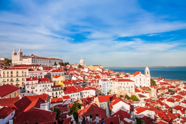 ポルトガル、リスボン都市景観ビュー ストックフォト