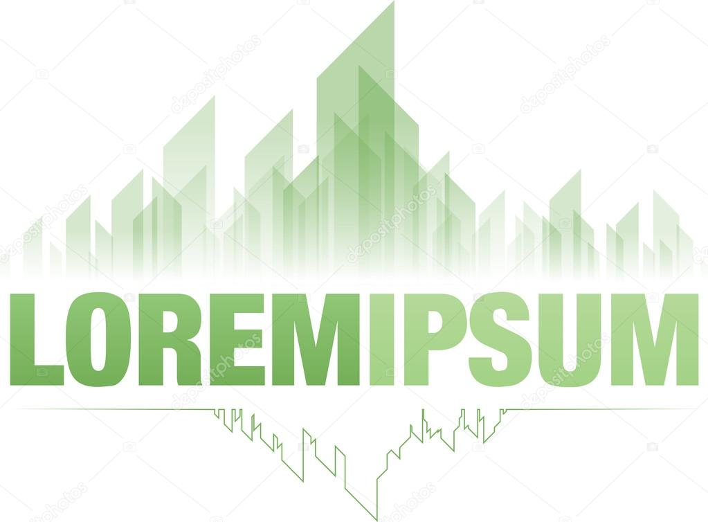 Emerald city green logo design