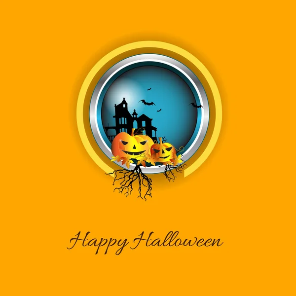 Feliz Halloween fondo de diseño — Vector de stock