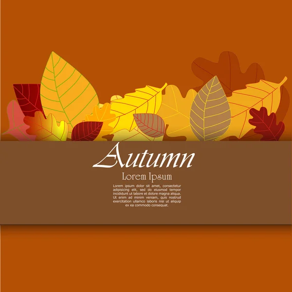 Folhas de outono coloridas — Vetor de Stock