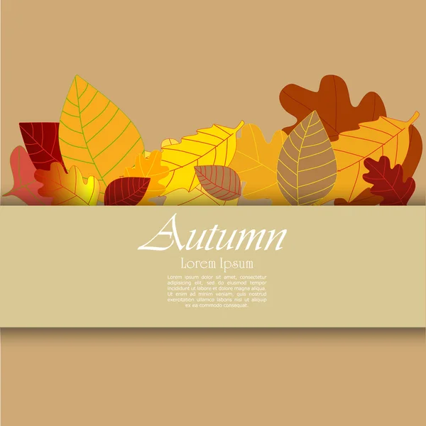 Bunte Herbstblätter Stockillustration