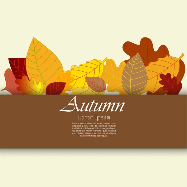 Podzimní abstraktní pozadí. — Stockový vektor