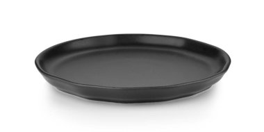 Siyah plaka beyaz arkaplanda izole edildi