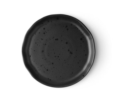 Siyah plaka beyaz arkaplan görünümünde izole edildi