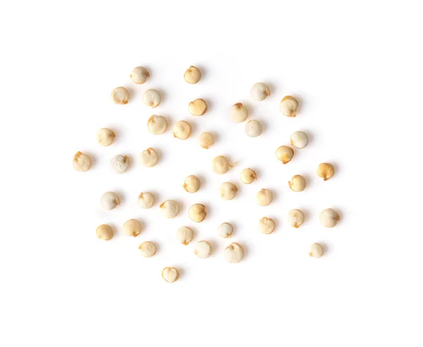 Quinoa Geïsoleerd Witte Achtergrond Bovenaanzicht — Stockfoto