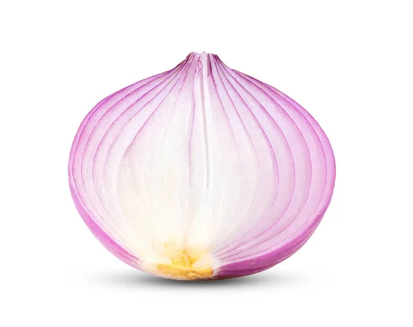 Red Sliced Onion Isolated White Background — Stock Photo, Image