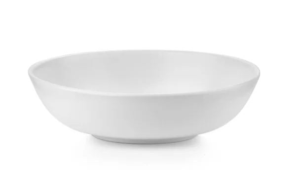 White Bowl Isolated White Background — Stock Photo, Image