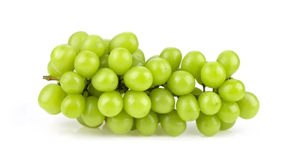 Freas Grüne Traube Isoliert Auf Weißem Hintergrund — Stockfoto