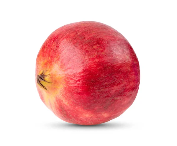 Granátové Jablko Izolované Bílém Pozadí — Stock fotografie