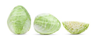 benekli lahana beyaz arkaplanda izole