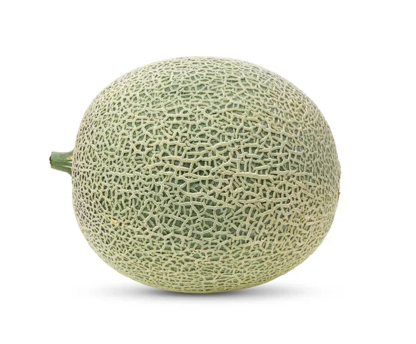 Cantaloupe Meloen Geïsoleerd Witte Achtergrond — Stockfoto
