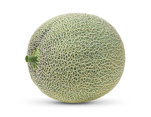 Cantaloupe Meloen Geïsoleerd Wit — Stockfoto