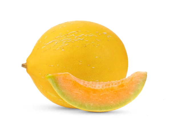 Melon Isolerad Vit Bakgrund — Stockfoto