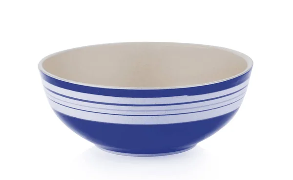 Empty Ceramnic Bowl White Background — Stock Photo, Image