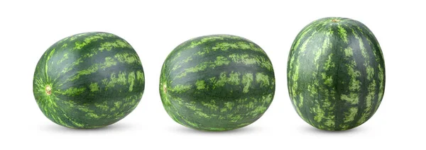 Wassermelone Isoliert Auf Weißem Hintergrund — Stockfoto