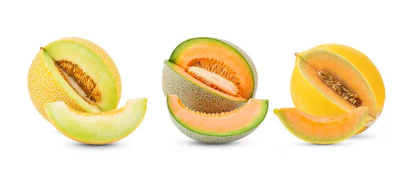 Melon Isolated White Background — Stock Photo, Image