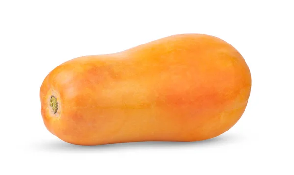 Papaya Geïsoleerd Witte Achtergrond — Stockfoto