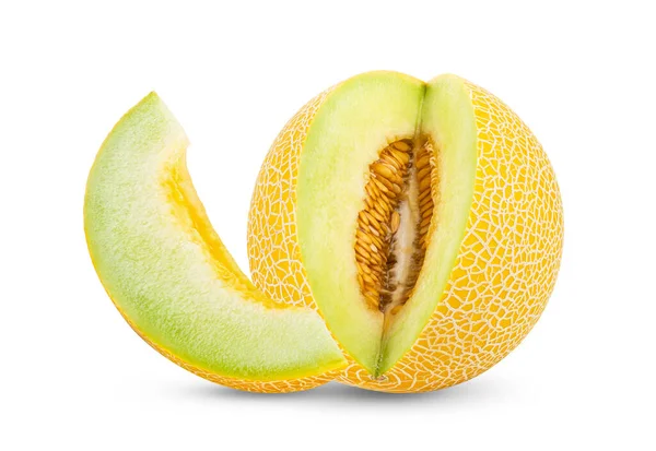 Melone Isolato Sfondo Bianco — Foto Stock