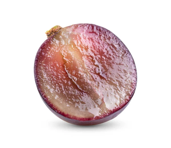 Pół Winogrona Izolowane Białym Tle — Zdjęcie stockowe