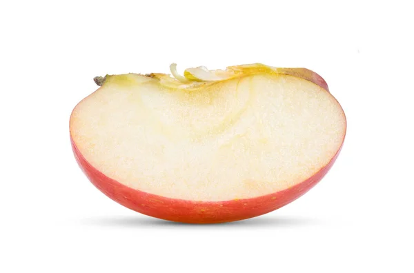 Nakrájené Jablko Izolované Bílém Pozadí — Stock fotografie
