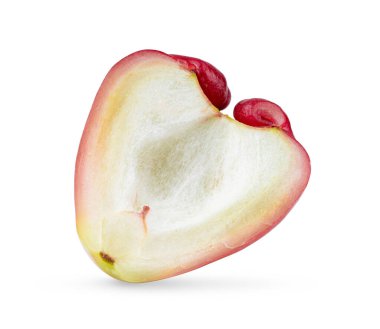 hlaf gülü elması beyaz arkaplanda izole