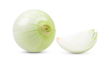 onion isolated on white background. full depth of field clipart