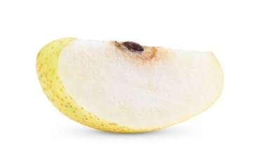 Beyaz arka planda Çin armudu meyvesi izole