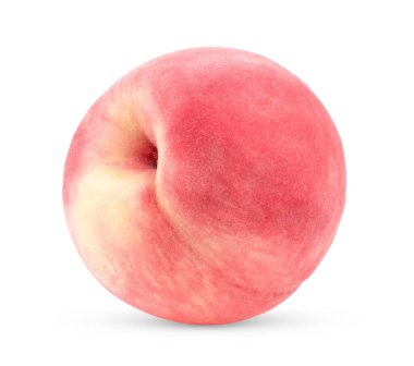 Beyaz arka plan üzerinde izole pembe şeftali