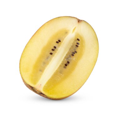 altın kivi şeffaf png üzerinde izole