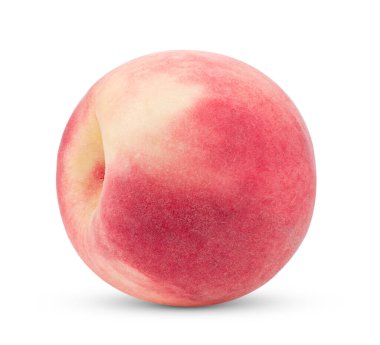 Beyaz arka plan üzerinde izole pembe şeftali