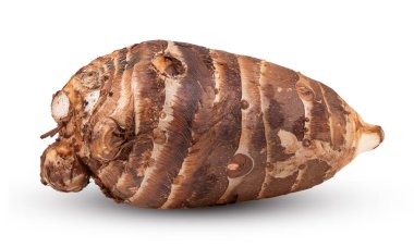 Taro beyaz arkaplanda izole edildi